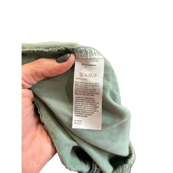 Saks Fifth Avenue 100% Lyocell Light Green Drawstring Jogger Pants Size XS - Picture 11 of 12